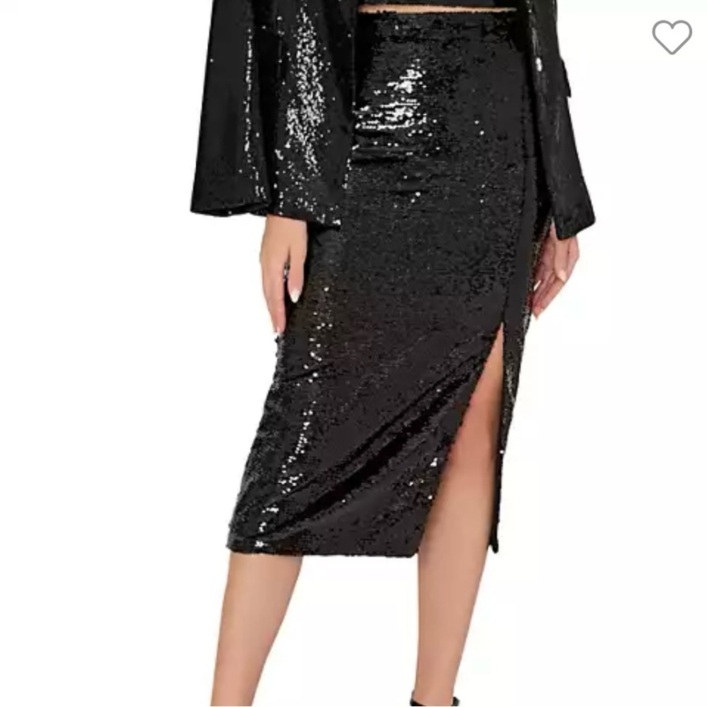 Milly Santanna sequin midi skirt
